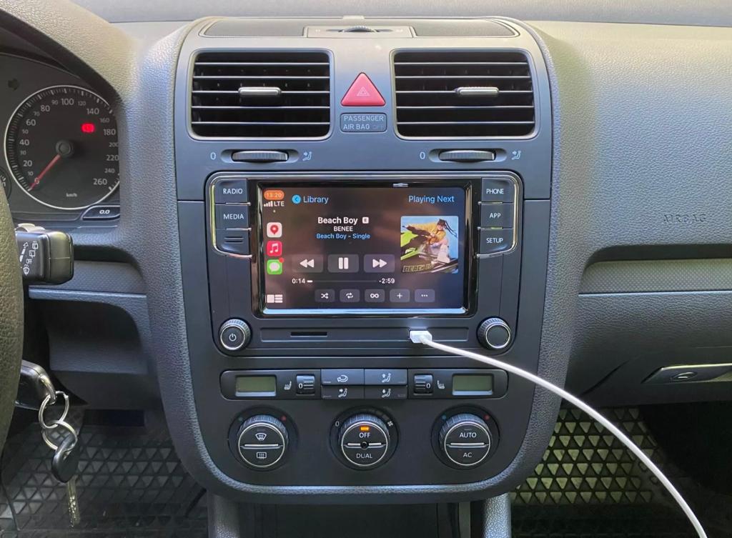 Estéreo Pantalla Touch VW con AppleCarplay y AndroidAuto