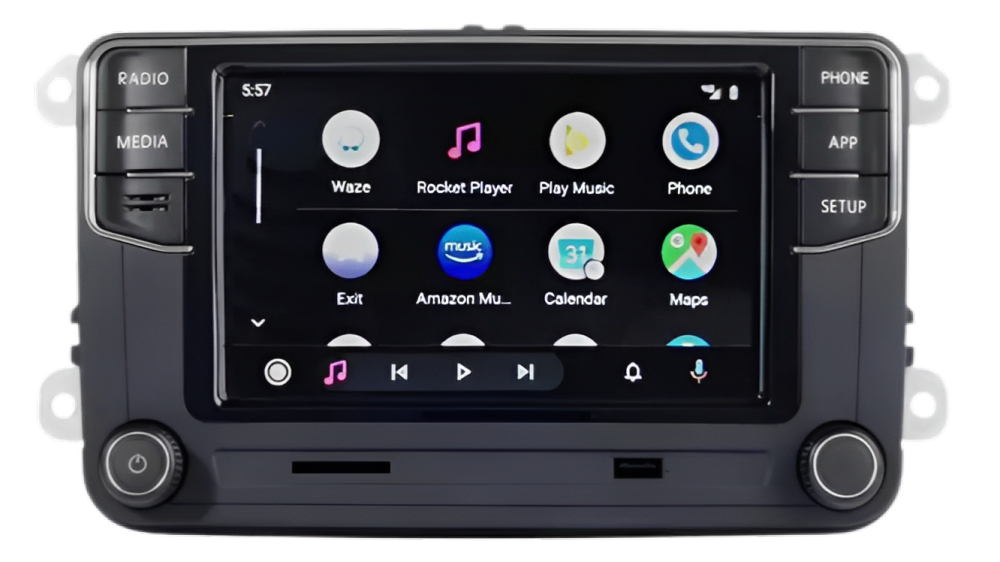 Estéreo Pantalla Touch VW con AppleCarplay y AndroidAuto
